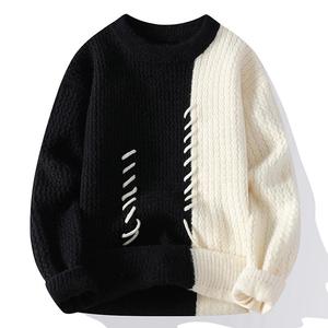 Nouveau pull tricoté tendance pour homme, pull décontracté d'automne et d'hiver - Product Image 3