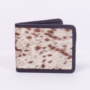 Portefeuille bifold en cuir véritable pour hommes et femmes, fait main, en cuir de vachette, fin, pliable, avec porte-cartes et poche à monnaie - Product Image 1