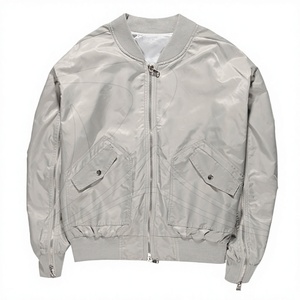 Chaqueta Bomber Retro de Doble Cara para Hombre 2026, Cuello Alto, Cortavientos, Cierre de Cremallera, Forro Polar, Acabado Invernal - Product Image 2