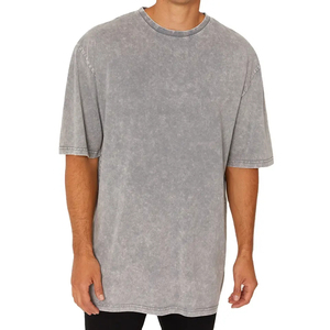 Diseña Tu Propio Logotipo, Camisetas para Hombre con Lavado Ácido, 100% Algodón, Ligeras, Transpirables y de Secado Rápido - Product Image 1