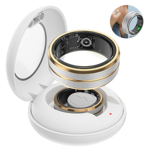 Bague connectée en acier inoxydable, moniteur de santé, moniteur de forme physique, moniteur de sommeil, fréquence cardiaque, oxygène sanguin, contrôle par application - Product Image 1