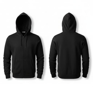 Sudadera con Capucha y Cremallera para Hombre, Premium, 410 g/m², 100% Algodón, Ecológica, de Secado Rápido, para Invierno, Talla Grande, para Gimnasio y Running - Product Image 6