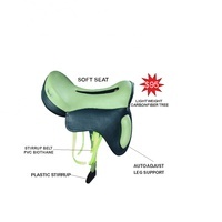 Selle d'endurance de cheval anglais fait main PVC/cuir couleur personnalisée poids léger d'Inde