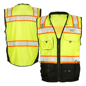 Chaleco de Seguridad Ligero y Transpirable para Trabajadores de la Construcción, Cierre de Cremallera, Cinta Reflectante de Seguridad - Product Image 1
