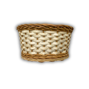 Panier de rangement pour pain en rotin, panier en osier avec base en bois pour café et bistrot, artisanat vietnamien, décoration de table à manger - Product Image 1