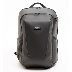 Large capacity multifunctional business <b>backpack</b> dark grey leather <b>backpack</b> <b>waterproof</b> fabric suitable for business people - Product Image 1