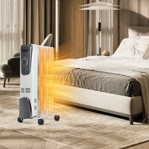 Stufa Elettrica Oscillante a Cristalli di Carbonio da 1500W con Termostato Regolabile, Riscaldatore d'Ambiente Indipendente - Product Image 1