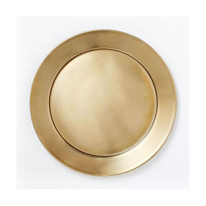 Plateau en aluminium de qualité supérieure avec finition argent antique, vaisselle élégante et décoration d'intérieur - Product Image 5