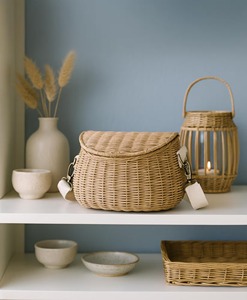 Handmade Rattan Kids Backpack Handmade Storage <b>Baskets</b> Natural Rattan Modern Multifunction Made in Viet Nam - Product Image 4