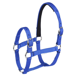 Horse <b>Head</b> Collar Adjustable Thickened Halter Bridle Comfortable Durable Riding Racing Training Rope Nylon Western Saddle <b>Style</b> - Product Image 2