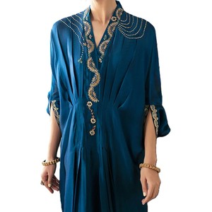 Vestido Kaftan Maxi Largo, Tejido Transpirable, Antiestático, Ropa Modesta, Proveedor Mayorista, Producción Personalizada - Product Image 4