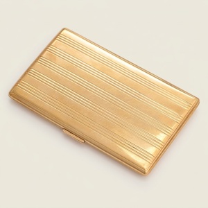 Premium Metal Cigarette Case Double Sided <b>Spring</b> <b>Clip</b> Holder Portable Pocket Stainless Steel Cigar Storage Case Custom Logo - Product Image 5