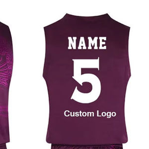 Uniforme de baloncesto reversible para hombre de primera calidad, 100% poliéster, con sublimación completa, para equipos. - Product Image 2