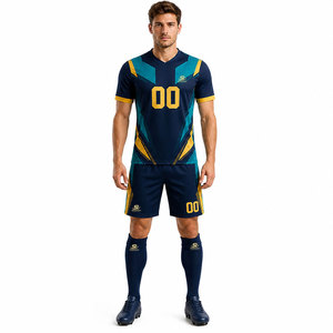 Kit de football OEM, meilleur design, kit de football respirant, nouvelle arrivée, kit de football personnalisé en couleur - Product Image 4