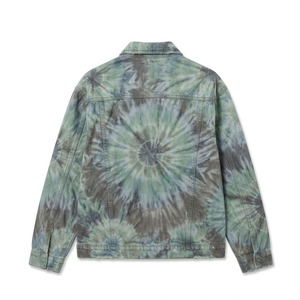 Chaqueta de Mezclilla Tie-Dye de Algodón Lavado de Alto Gramaje, Chaqueta de Mezclilla Tie-Dye Extra Grande Personalizada para Hombre, Fabricante Premium OEM/ODM - Product Image 2