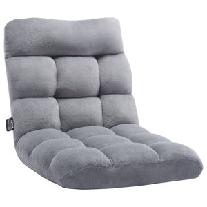 Sillón Plegable de Espuma Reciclada, 14 Posiciones Ajustables, Silla Multifuncional para el Suelo con Respaldo para Juegos - Product Image 1