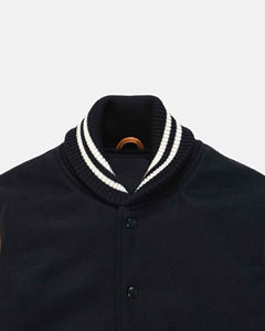 Veste de baseball personnalisée en chenille brodée avec des patchs, vêtement décontracté, veste en laine personnalisée avec des manches en cuir véritable - Product Image 6