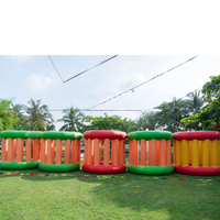 Roulette gonflable en PVC Thuy Linh International, étanche, avec pompe à air électrique et installation facile pour une utilisation en extérieur