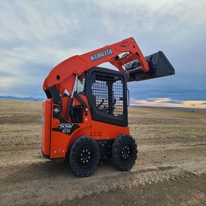 Chargeuse compacte Kubota SSV65, mini-chargeuse sur pneus diesel à moment de charge élevé, équipement de construction compact avec godet - Product Image 6