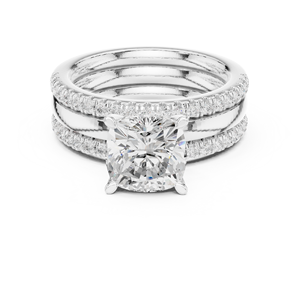 แหวนทองสไตล์อินเดียสำหรับผู้หญิงเครื่องประดับอัญมณี10K ประดับเพชร - Product Image 6