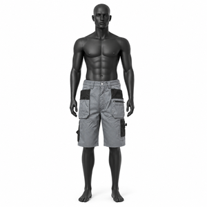 Heavy Duty <b>Men</b> Cargo <b>Work</b> Shorts with Multi Pockets Breathable Durable Industrial Construction Workwear Summer Uniform - Product Image 2