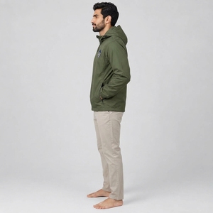 Chaqueta cortavientos para hombre, abrigo moderno para exteriores hecho con tela ligera y duradera que ofrece protección contra el viento, transpirabilidad y comodidad. - Product Image 2