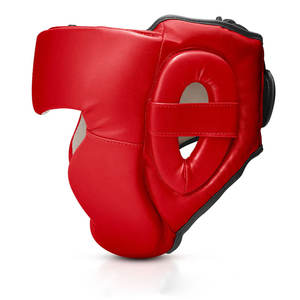 Protector Facial Completo Rojo Avanzado para Sparring - Protección de Impacto de Alta Densidad - Casco de Entrenamiento con Ajuste Seguro - Product Image 2