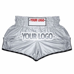 Pantalones Cortos Profesionales Personalizados de Muay Thai con Diseño de Llama, Pantalones Cortos de Boxeo de Satén, Pantalones Cortos de Kickboxing de Ajuste Atlético, OEM, con Abertura Ancha en la Pierna - Product Image 6