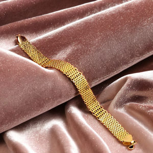 Bracelet multi-brins en laiton plaqué or micro 14K 18K 24K pour hommes, avec fermoir à crochet en S, vente en gros de bijoux de mode - Product Image 6