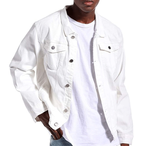 Premium Quality <b>Men</b> <b>Denim</b> <b>Jacket</b> Vintage Ripped Style Cotton Winter Coat Windproof Streetwear <b>Denim</b> <b>Jacket</b> OEM - Product Image 2