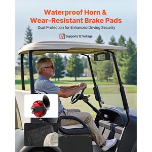 Kit di fari anteriori e posteriori a LED omologati per la circolazione stradale, cablaggio per retrofit da 12 Volt per golf cart con indicatori di direzione e luci di emergenza SW IT - Product Image 5