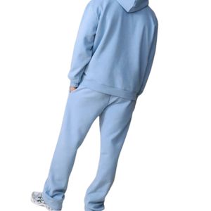 Conjunto Deportivo Unisex Personalizado, Felpa Gruesa con Lavado Ácido, Pantalones Deportivos con Estampado, Hombros Caídos, OEM ODM - Product Image 4
