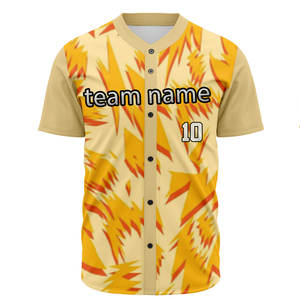 Maillot de baseball 2026 à séchage rapide et respirant, chemise de baseball/softball boutonnée pour garçons et unisexe - Product Image 1
