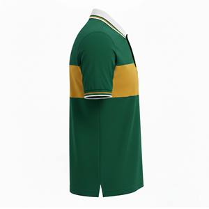 Polo Personalizable para Hombre, Moda Verano, 100% Poliéster, Diseño Sólido, Casual, Corte Ajustado, Manga Corta - Product Image 3