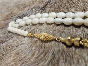 Engraved Bone Tasbih Handmade Muslim <b>Rosary</b> Prayer Accessory - Product Image 2