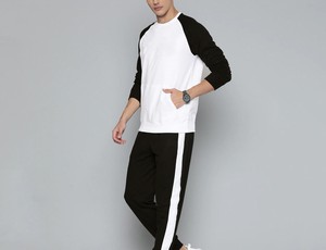Ensembles de survêtements pour hommes en coton, coupe ajustée, style streetwear, vente en gros directe usine - Product Image 2