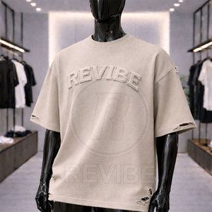 เสื้อยืดพิมพ์ลายนูนทำจากผ้าฝ้ายโพลีเอสเตอร์ - Product Image 6