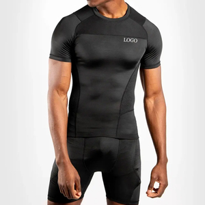 2026 UPF 50 Digital <b>Print</b> Custom Logo Compression Gym Rash Guard Full Sleeve MMA BJJ <b>Surfing</b> Hal OEM Polyester/Nylon - Product Image 3