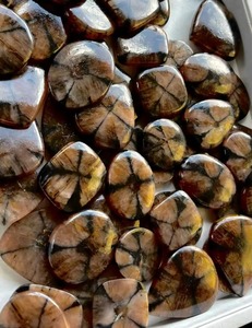 Gema de Chiastolita Natural Exclusiva de Grado AAA, Bonito Cabujón de Chiastolita Hecho a Mano, Piedra Semipreciosa Suelta, Hermosa Gema - Product Image 3