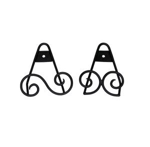 Set Of 2 Different Design Iron <b>Plates</b> Stand Holder With Deluxe Quality Kitchen Tableware <b>Plate</b> Stand At Cheap Prices - Product Image 1