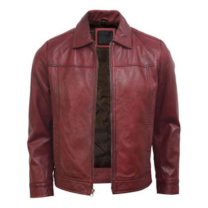 Custom Vintage Leather <b>Jacket</b> for Men Genuine Leather Motorcycle <b>Biker</b> <b>Jacket</b> Wholesale OEM ODM Manufacturing Factory - Product Image 1