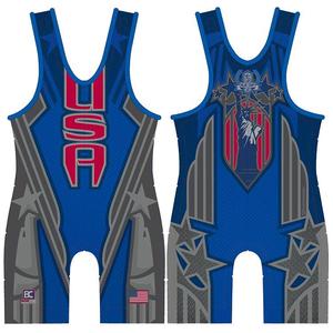 He She Wears Singlet de compression sublimé de lutte, sans manches, ajusté, en polyester, unisexe, à enfiler, avec motif imprimé lettres - Product Image 4
