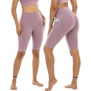 Shorts Deportivos de Compresión para Mujer con Logotipo Personalizado – Shorts de Cintura Alta Resistentes a Sentadillas para Gimnasio, Correr, Ciclismo y Yoga - Product Image 5