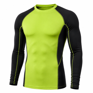 Chemise de compression anti-bactérienne à séchage rapide pour hommes, en spandex UPF50, pour le surf et la plongée, OEM sans couture - Product Image 5