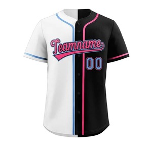 Custom <b>Baseball</b> Jersey Men Gradient Button Up Team Uniform with Name Number Personalized <b>Baseball</b> Jersey - Product Image 2