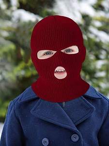 Balaclava intégrale personnalisée à 3 trous pour le ski, masque d'hiver, chapeaux de sport d'extérieur, balaclava noire - Product Image 4