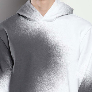 Sudadera con Capucha para Hombre, Color Degradado, Corte Regular, Tejido de Algodón French Terry, Estilo Casual para Otoño, con Bolsillos - Product Image 6