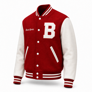 Custom Winter Varsity <b>Jacket</b> Men's Letterman | Wholesale <b>Baseball</b> <b>Bomber</b> <b>Jacket</b> Front | OEM/ODM Custom Embroidered Varsity - Product Image 3