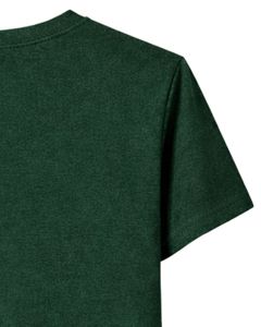 Camiseta de Algodón Verde Oscuro para Mujer con Estampado de Lazo de Diamantes de Imitación, Top Casual de Manga Corta para Verano, Fabricante Personalizado, Suministro de Fábrica OEM - Product Image 6