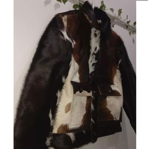 Veste en cuir de vachette de luxe pour homme, veste en cuir de vachette élégante, tenue décontractée d'hiver, veste en cuir de vachette moderne - Product Image 1